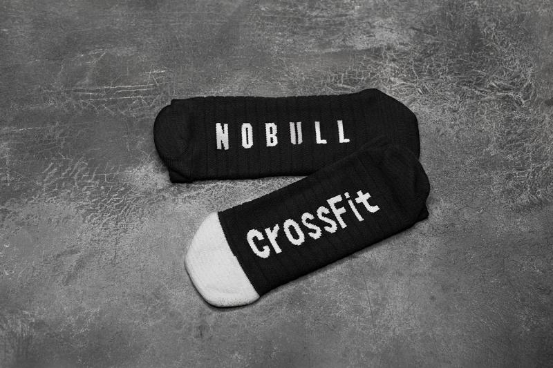 Women's Nobull LOW (CROSSFIT) Socks White / Black | SG A3262H